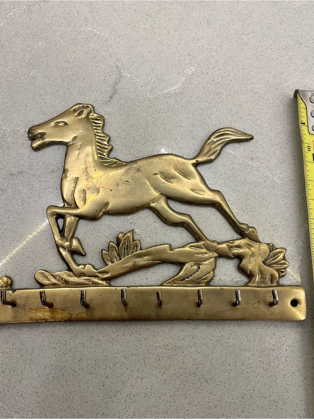 Vintage solid brass key holder - Picture 3 of 4